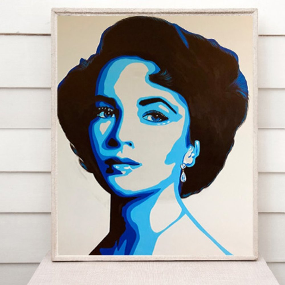 Elizabeth Taylor Painting